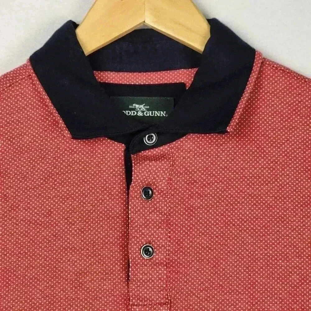Rodd & Gunn Mens‎ Polo Shirt Short Sleeve XL Garnet Sport Fit Golf Casual READ - Picture 2 of 16